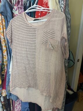 Linen Blend Top Italian